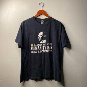Martin Luther King Jr. T-shirt size large black and white 100% cotton